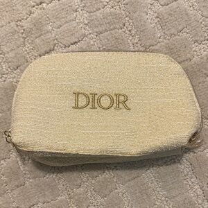 Dior Gold Cosmetic Bag